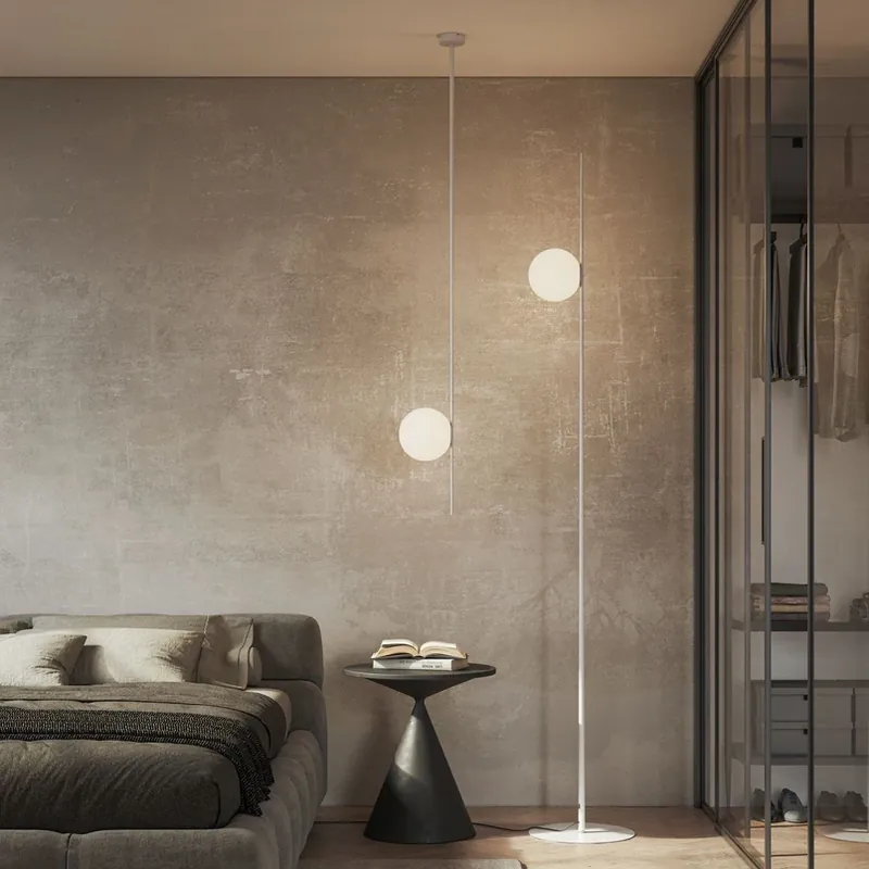 Karman Atmosphere buiten plafondlamp, wit, 133 cm, kunststof Snelle Levering