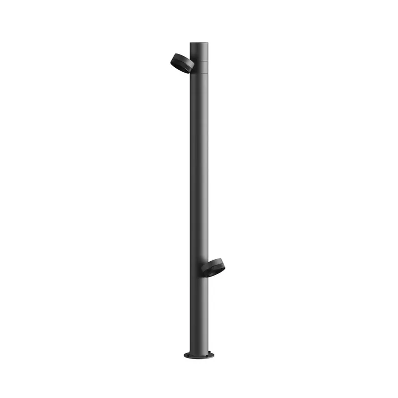 Karman LED tuinpadverlichting Jaco, 84,3 cm, bruin aluminium 2-lamps. Lage Kosten
