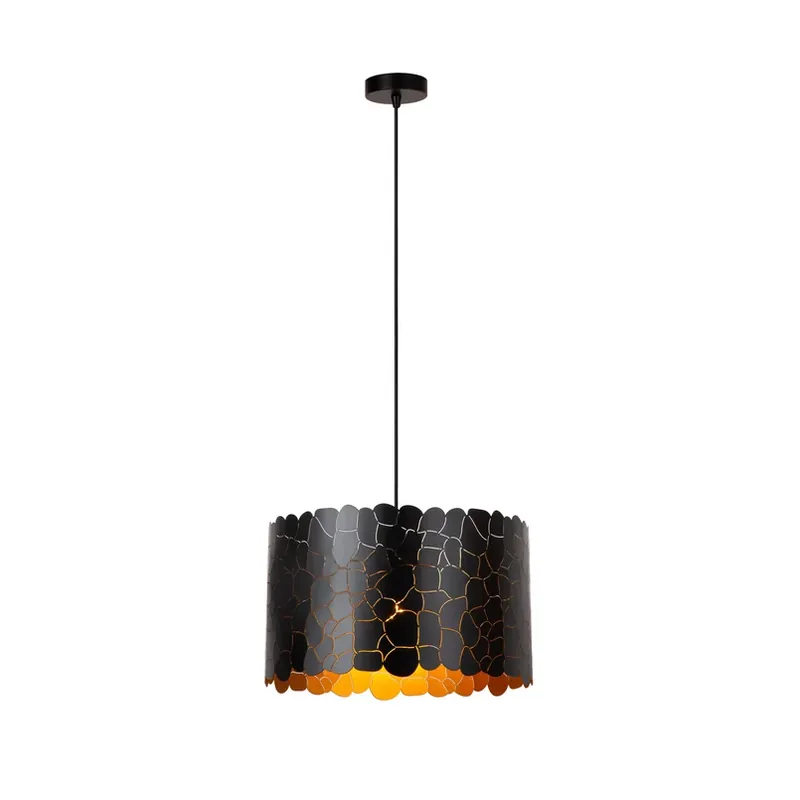Beperkt Aanbod Hanglamp Almelo, 1-lamp, zwart/goud, metaal