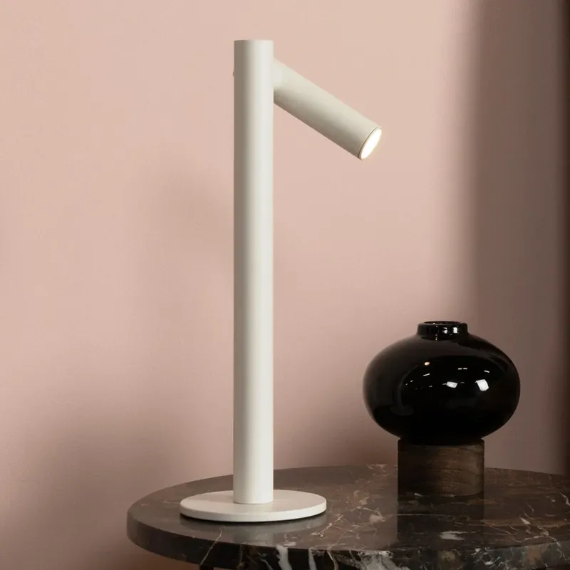 Antrim LED tafellamp, wit, 1-lamp, IP54, dimbaar Bestel Nu