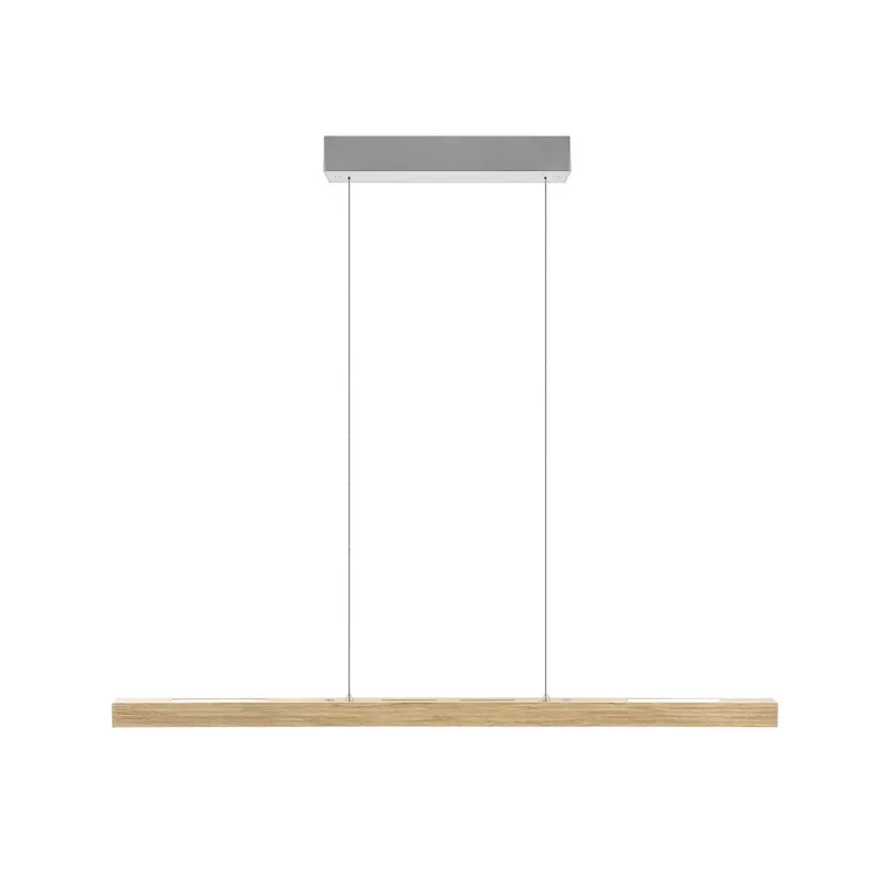 Gratis Retour HerzBlut LED hanglamp Hermann, eiken natuur, omhoog/omlaag
