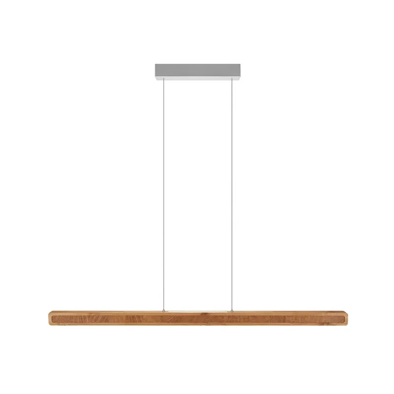 Speciale Aanbieding HerzBlut LED hanglamp Karl K, hout, omhoog/omlaag, dimbaar