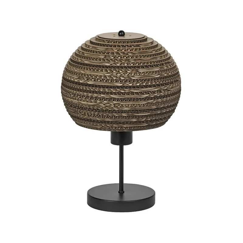 Laatste Kans LEDVANCE Tafellamp Ball, bruin, golfkarton, staal, E27