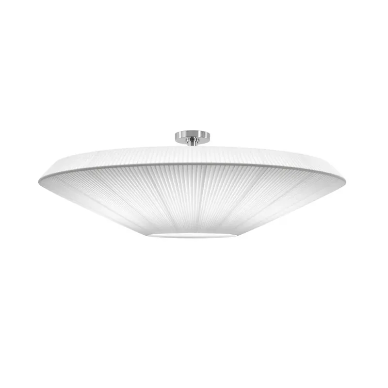 Aanbieding Bover plafondlamp Siam 120, hoogte 36 cm, nikkel/wit