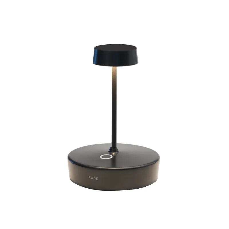 Nieuw Zafferano LED tafellamp Swap mini, zwart, 15 cm IP65