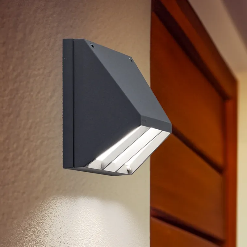 Bega LED buitenwandlamp 22256 K3, DALI, grafiet, gegoten aluminium Beperkte Voorraad