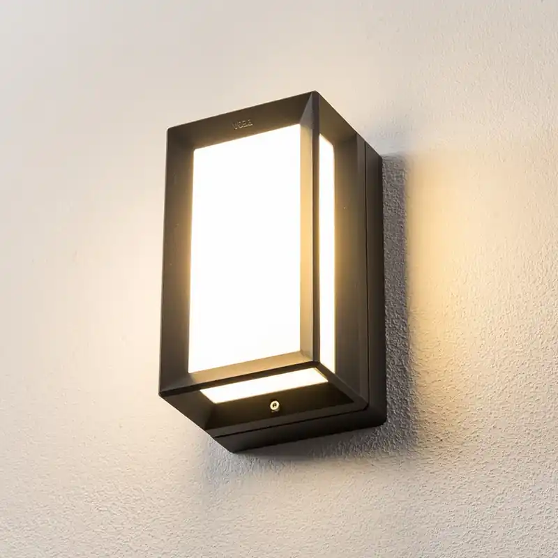 Bega buitenwandlamp 22733 E27, grafiet, gegoten aluminium, glas Bestseller