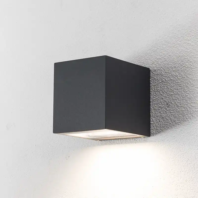 Snelle Levering Bega LED buitenwandlamp 24718 K3, grafiet, down, gegoten aluminium