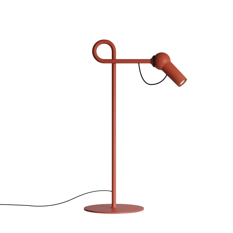 Finale Uitverkoop kdln LED tafellamp Bird, rood, 48 cm, metaal, dimbaar