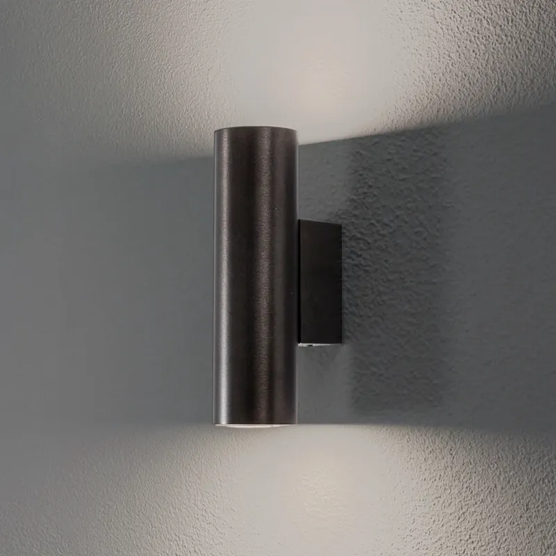 Wandlamp Marion Plus, zwart, GU10, staal, hoogte 18 cm Tijdelijk Beschikbaar