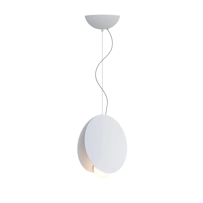 Fabbian hanglamp Akoya, wit, Ø30cm, 3000K, 1-10Vdimbaar Betrouwbaar