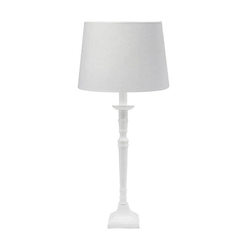Gereduceerde Prijs PR Home tafellamp Salong Sofia Lin, wit 55 cm stof/metaal