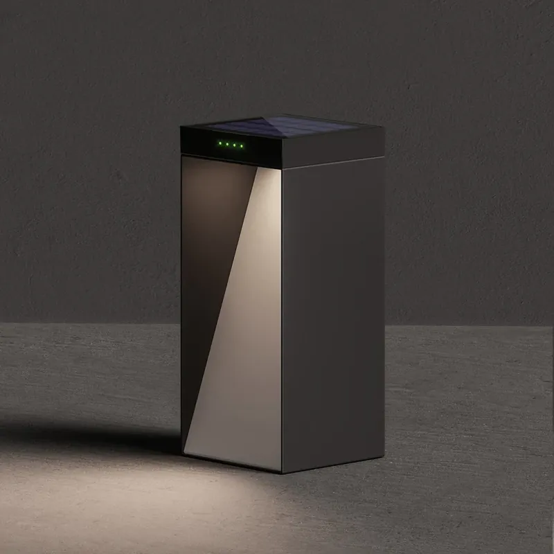 KLEWE LED lamp op zonne-energie MILIO SIDE, antraciet, 35 cm, aluminium, IP65 Aanbieding
