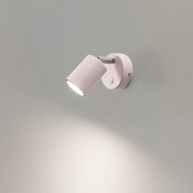 Superprijs Wandspot Fun, grijs, 14 cm hoog, verstelbaar, GU10