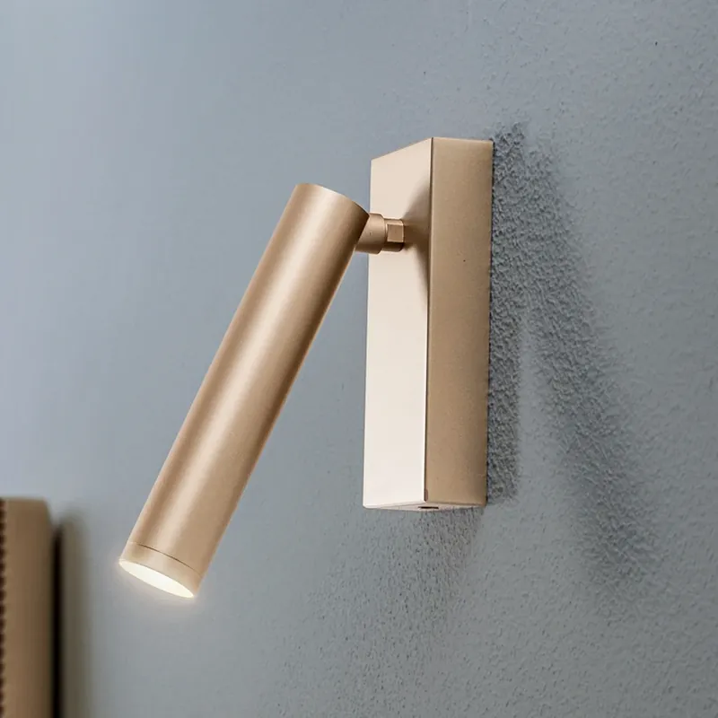 LED wandlamp Rulo, goud, staal, 3000 K Fabrieksprijs