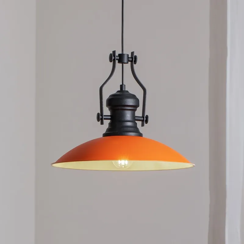 Shop Nu Fimda hanglamp, oranje, Ø 41 cm, metaal, E27