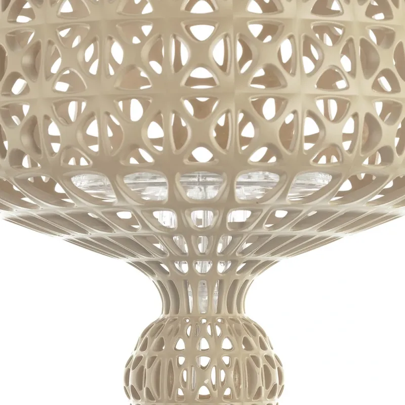 Meest Verkocht Kartell LED tafellamp Mini Kabuki, beige, hoogte 70 cm