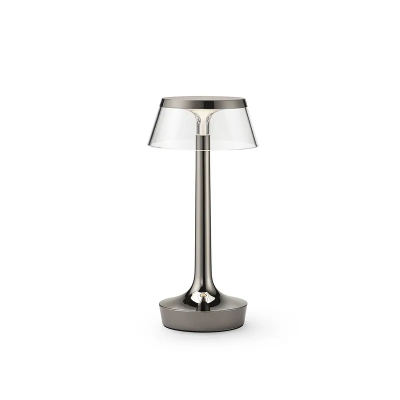 Betrouwbaar FLOS LED tafellamp Bon jour zonder stekker, zwart chroom