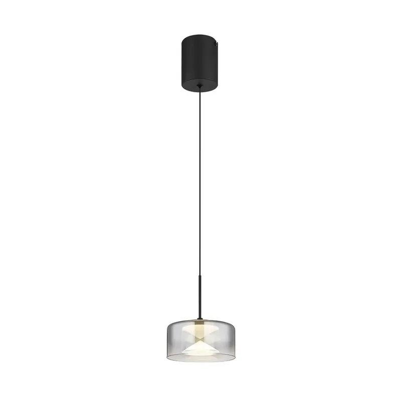 Beste Prijs Belinda LED hanglamp, Ø 15 cm, rookgrijs, glas