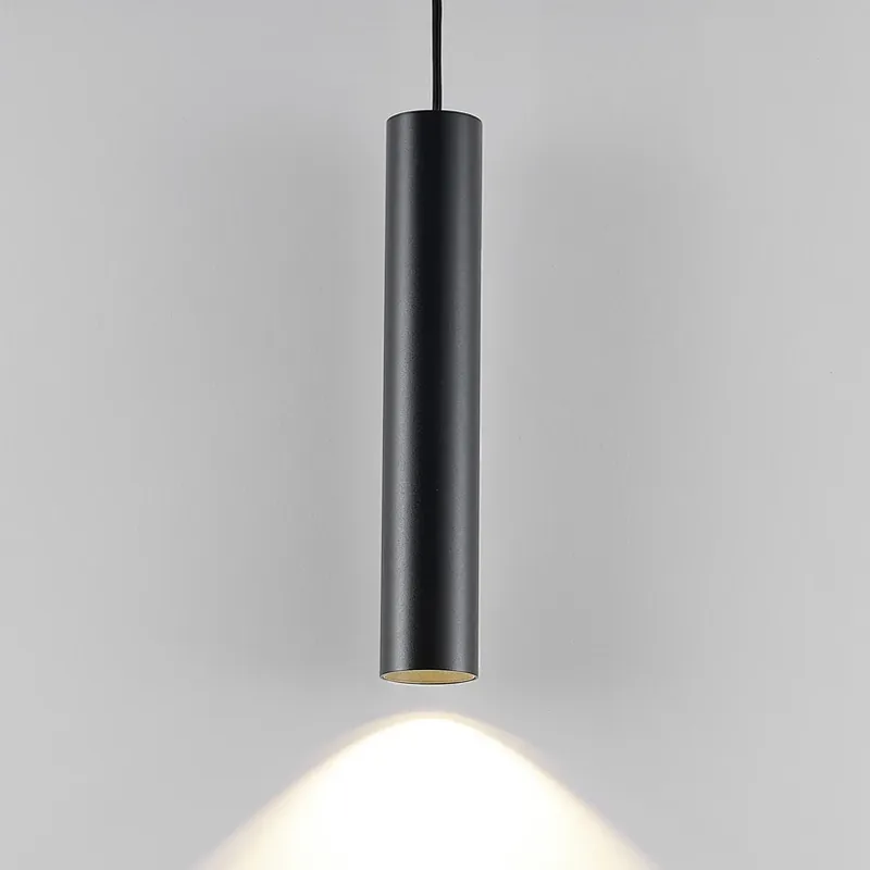 Flitsaanbieding Hanglamp CAN, zwart, hoogte 35 cm, Ø 6 cm, metaal, GU10