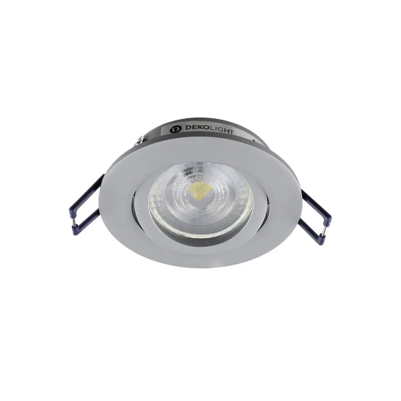 Samsola plafond inbouwlamp, aluminiumkleurig, Ø 8 cm, metaal Fabrieksprijs