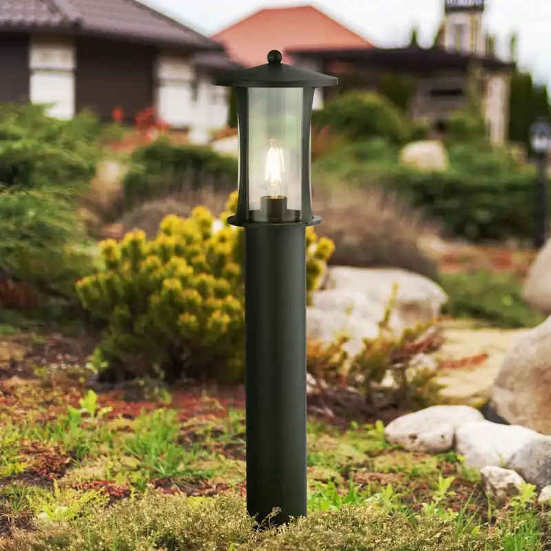 Tuinpadverlichting, IP44, zwart, hoogte 73 cm, metaal Nu Kopen