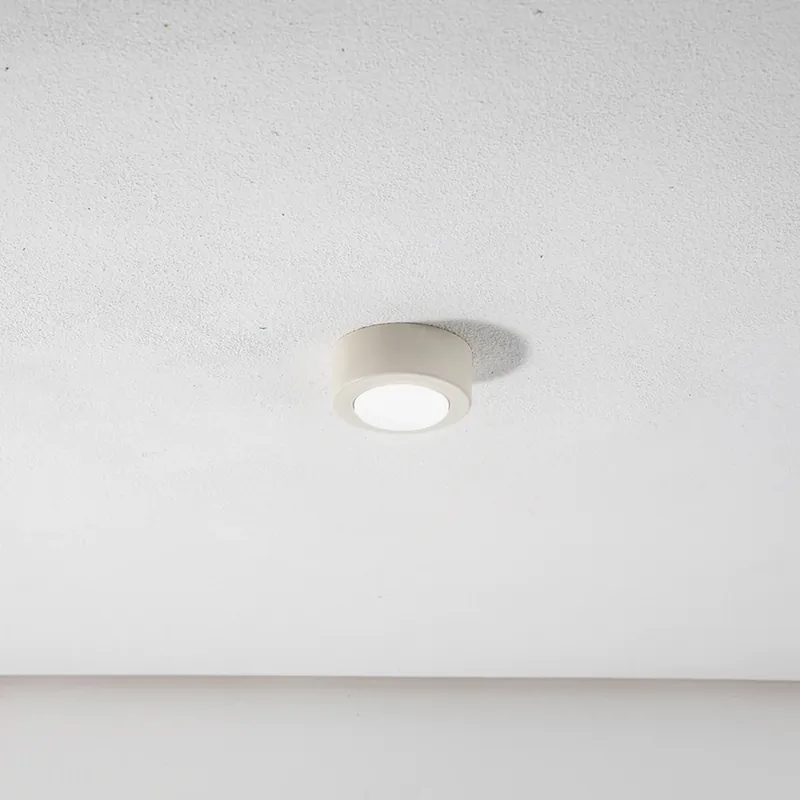SPOT 53 plafondspot, crèmewit, Ø 11,5 cm, metaal, GX53 Gratis Retour