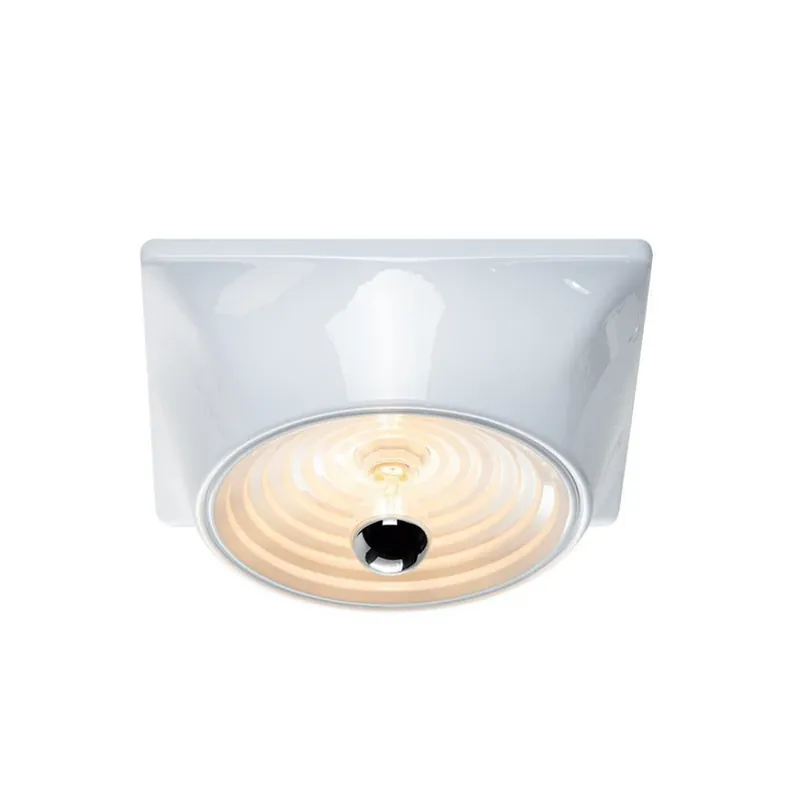 Stilnovo plafondlamp Goletta, wit glanzend/wit, 36 cm Korting