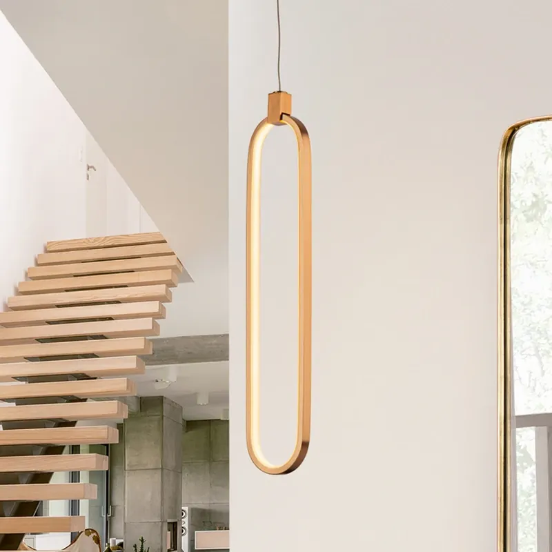 Colette LED hanglamp, roségoud, 1-lamp Weekendaanbieding