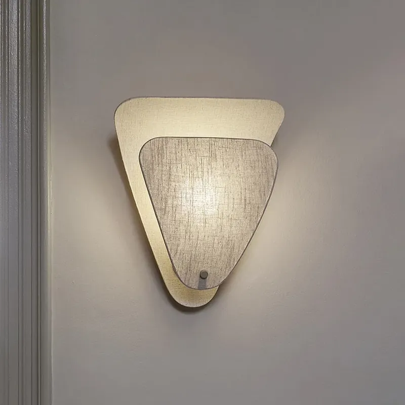 Shop Nu MARKET SET wandlamp Coquillage, crèmekleurig, 33 cm, linnen