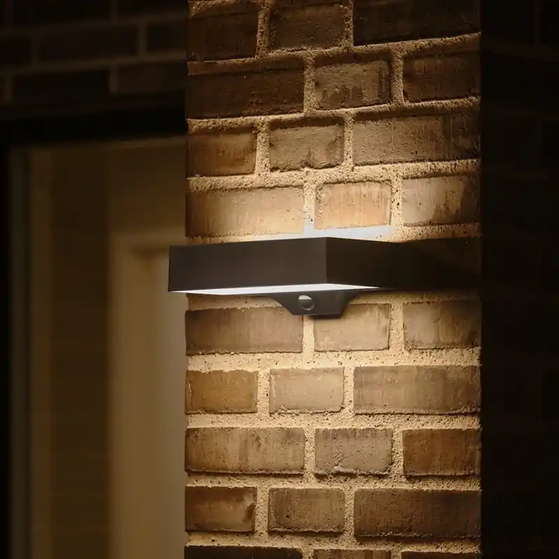 Nordlux LED-zonne-buitenwandlamp Monay Square zwart IP44 Speciale Aanbieding