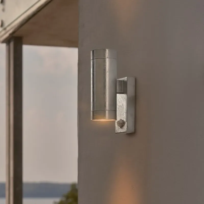 Nordlux buitenwandlamp Tin Maxi, verzinkt, IP54, GU10 Gecertificeerd