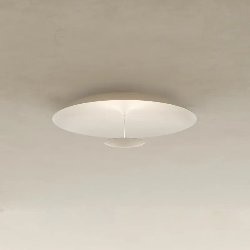 Superprijs Karman LED plafondlamp BLANCO, Ø 60 cm, wit, metaal