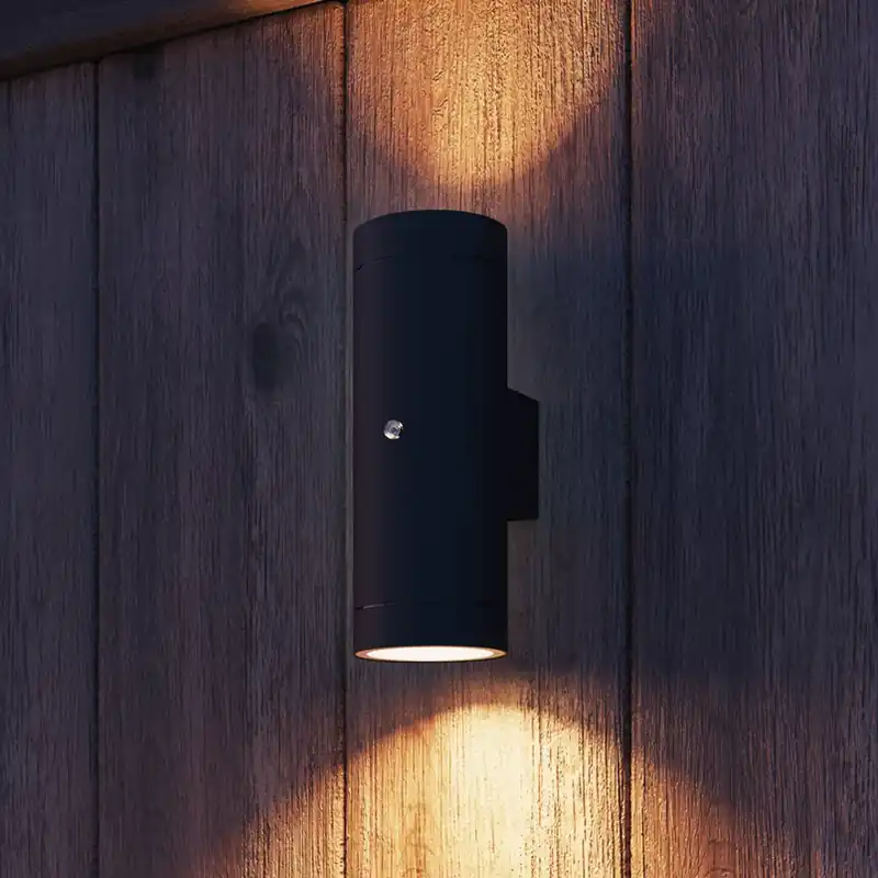 Tijdelijk Beschikbaar Calex buitenwandlamp Pavia GU10, up/down, zwart, sensor