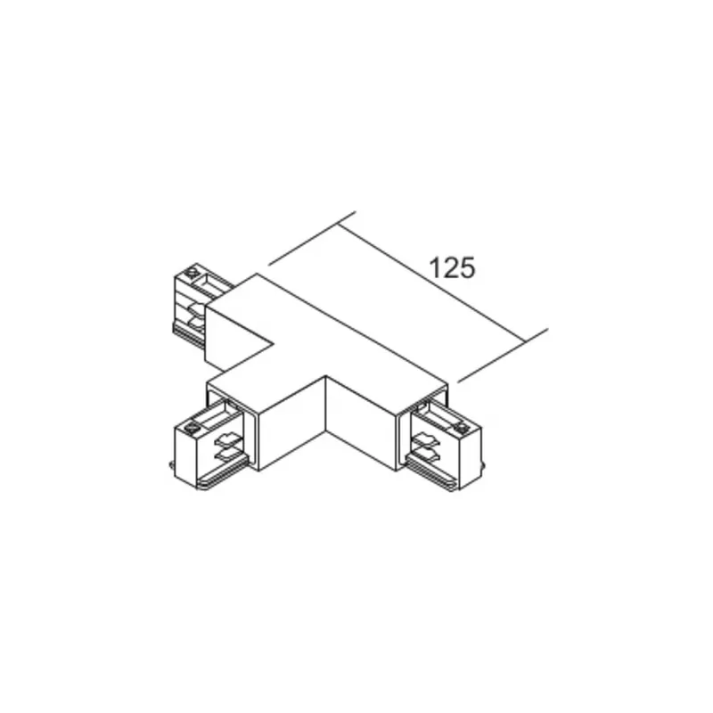 Goedkoop Ivela T-connector LKM DALI, wit aardedraad links 3-fasen