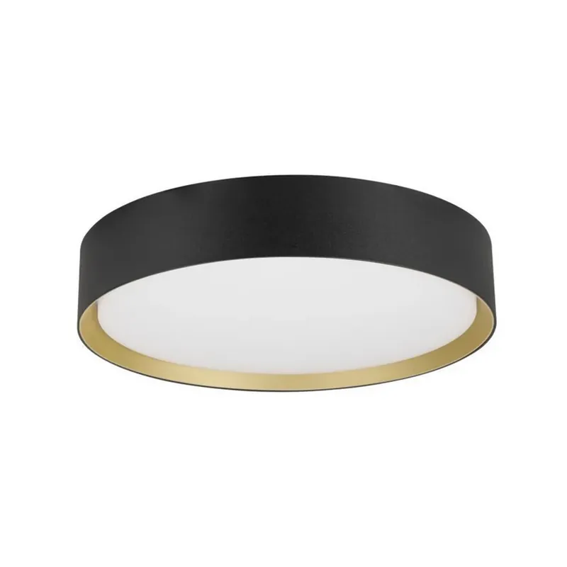 SLV LED plafondlamp Decona, Ø 30 cm, zwart/goudkleurig Uitverkoop