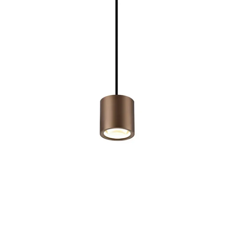 Tijdelijk Beschikbaar SLV LED hanglamp Oculus, koperkleurig, Ø 9 cm, dimbaar naar warm