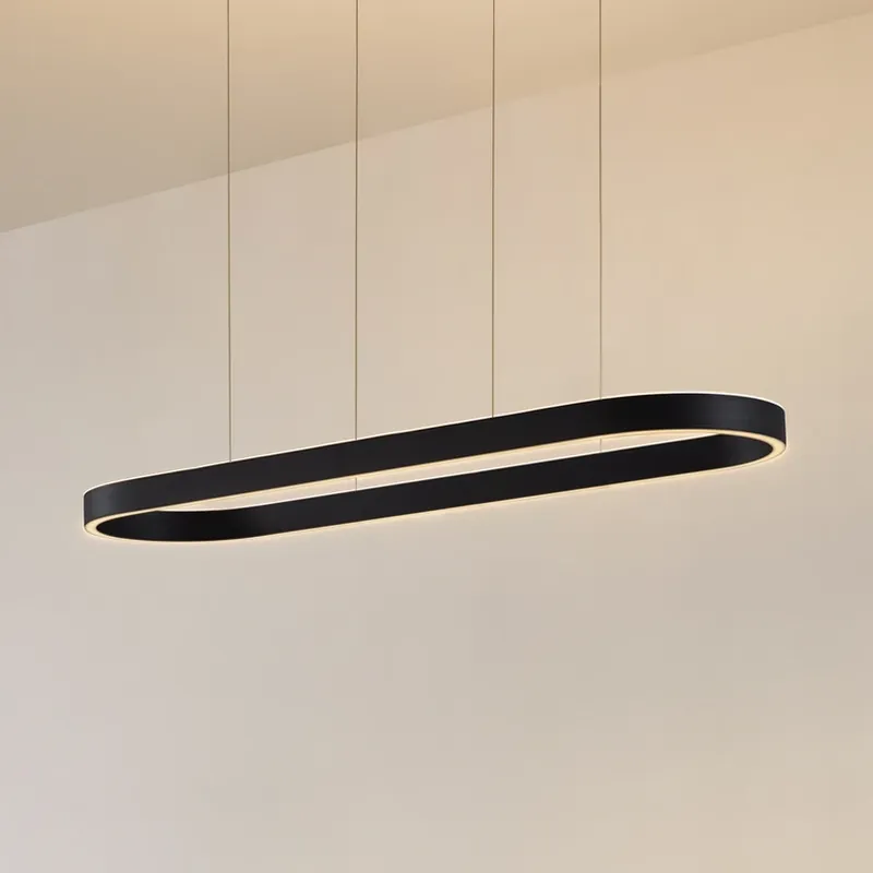 Lucande Smart LED hanglamp Melinay, zwart, CCT, Tuya Premium