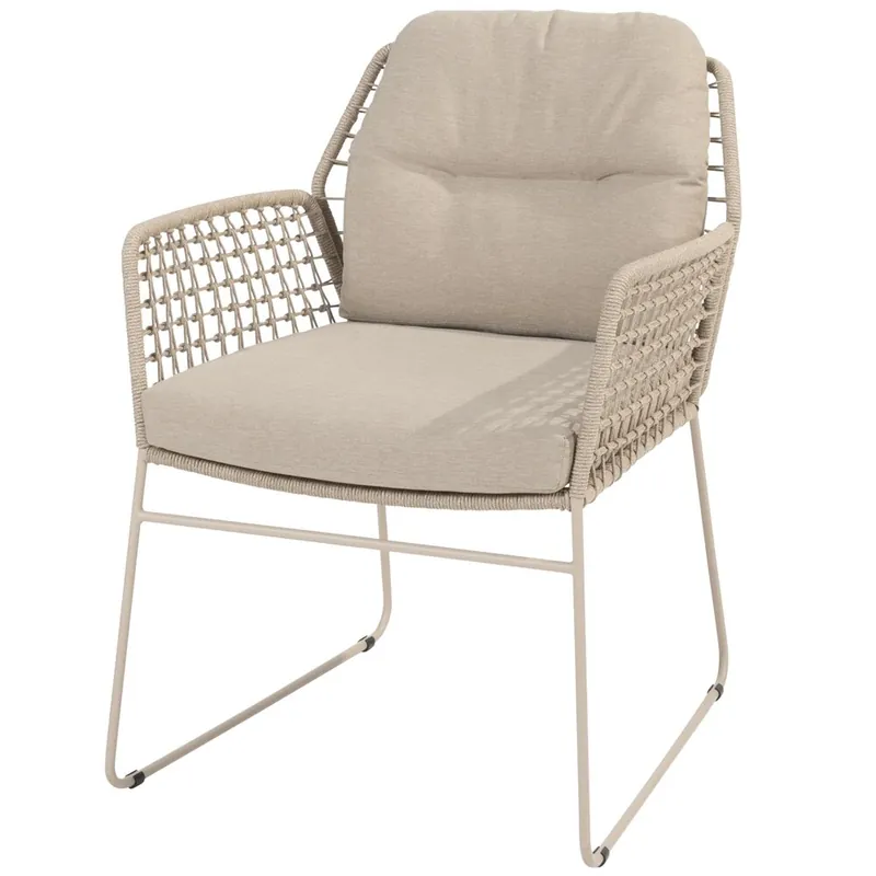 Lage Kosten 4 Seasons Outdoor Laatste stoel Albano dining tuinstoel latte Taste 4SO