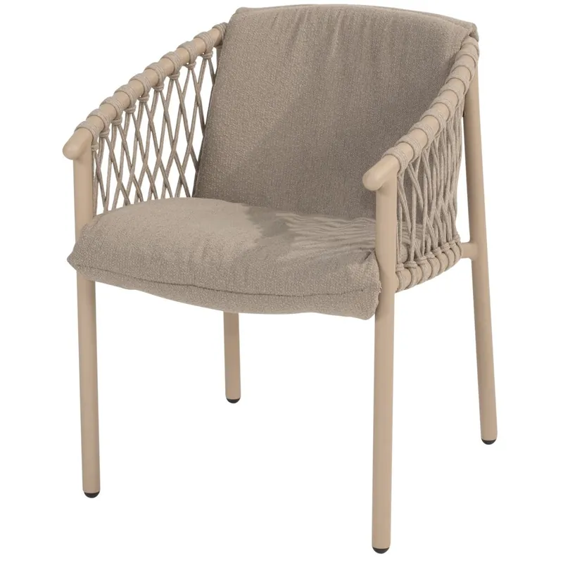 Veilige Betaling 4 Seasons Outdoor Allora dining tuinstoel latte 4 Seasons Outdoor