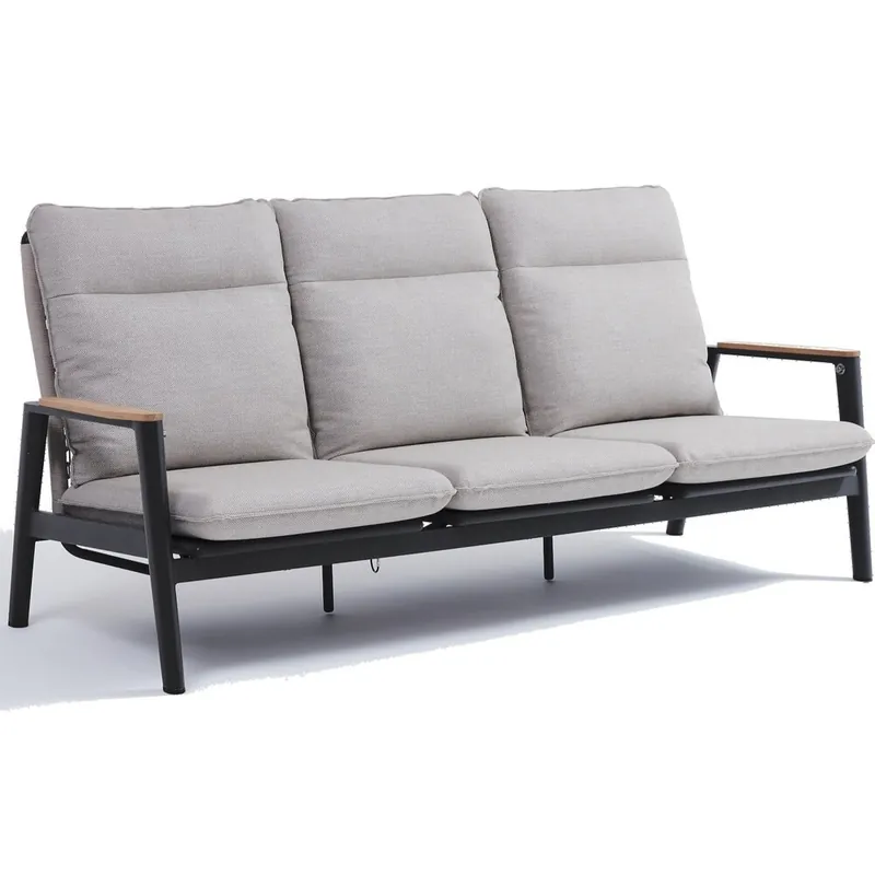AVH-Collectie Alzano 3-zitsbank zand rope aluminium antraciet Meest Verkocht