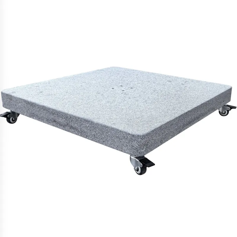 Aanbieding AVH-Collectie AVH parasolvoet 125 kg Hacienda / Siesta met 4 wielen robuust graniet (6,4x6,4)
