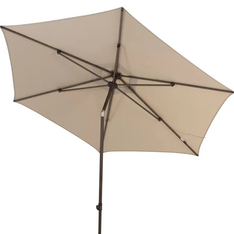 4 Seasons Outdoor Azzurro stokparasol 300 cmØ wenge frame zand 4 Seasons Outdoor Dagaanbieding