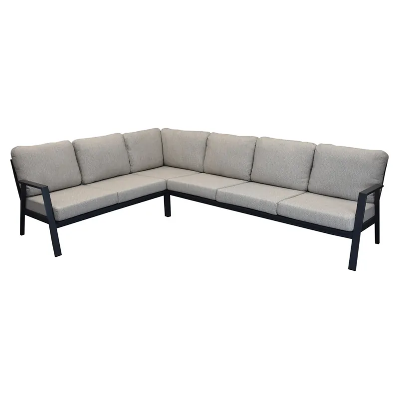 AVH-Collectie Barolo hoek loungeset 3-delig aluminium antraciet Snelle Levering