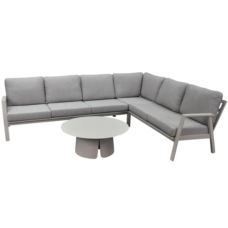 AVH-Collectie Barolo hoek loungeset 4 delig aluminium latte zand Korting