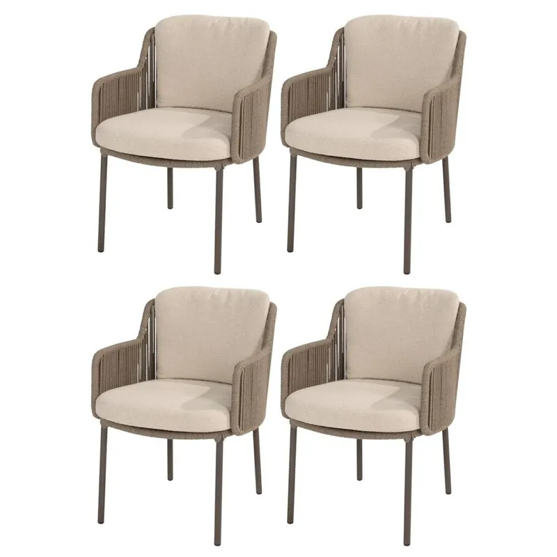 4 Seasons Outdoor Bernini dining tuinstoel terre 4 Seasons Outdoor set van 4 Meest Verkocht