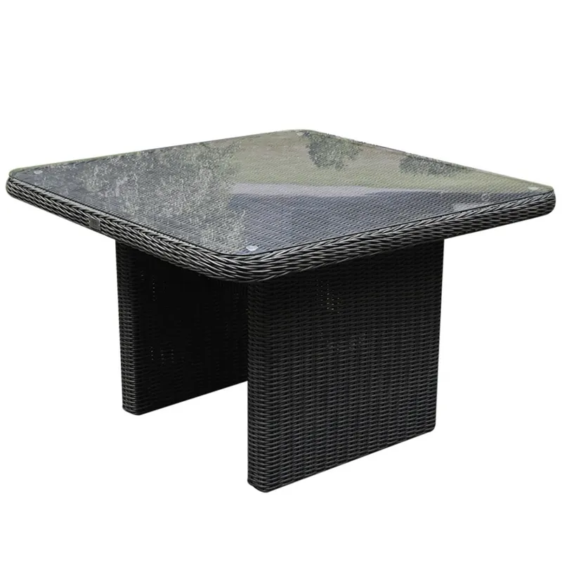 AVH-Collectie Bilbao premium lounge-diningtafel 110x110xH70 cm antraciet Tijdelijk Beschikbaar