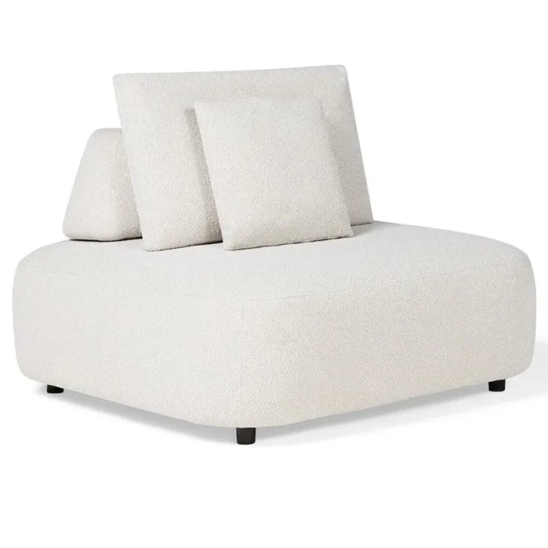 SUNS Blocchi single seater wit grijs boucle SUNS Goedkoop