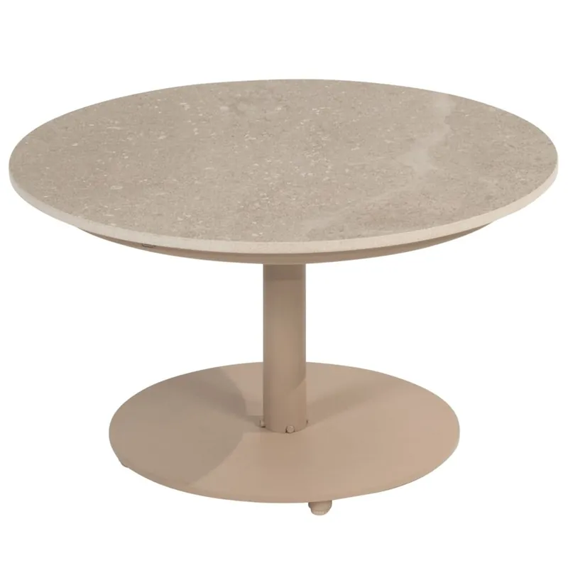 4 Seasons Outdoor Boaz lounge tuintafel 60xH35 cm ceramic middenpoot latte 4 Seasons Outdoor Merkproduct