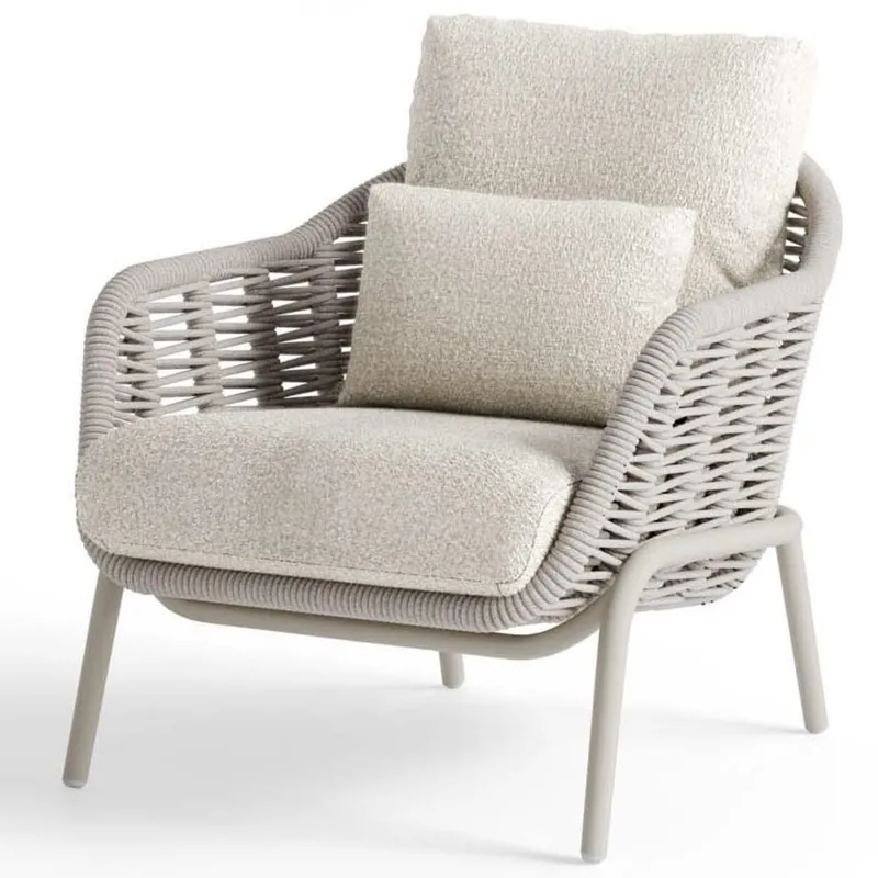 SUNS Casto loungestoel rope camel sand beachy boucle SUNS Koop Vandaag
